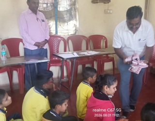 Dr. Prabhakar Kore sir Birthday celebration in  GNANAJYOTI BLIND CHILDREN SCHOOL HAVERI 